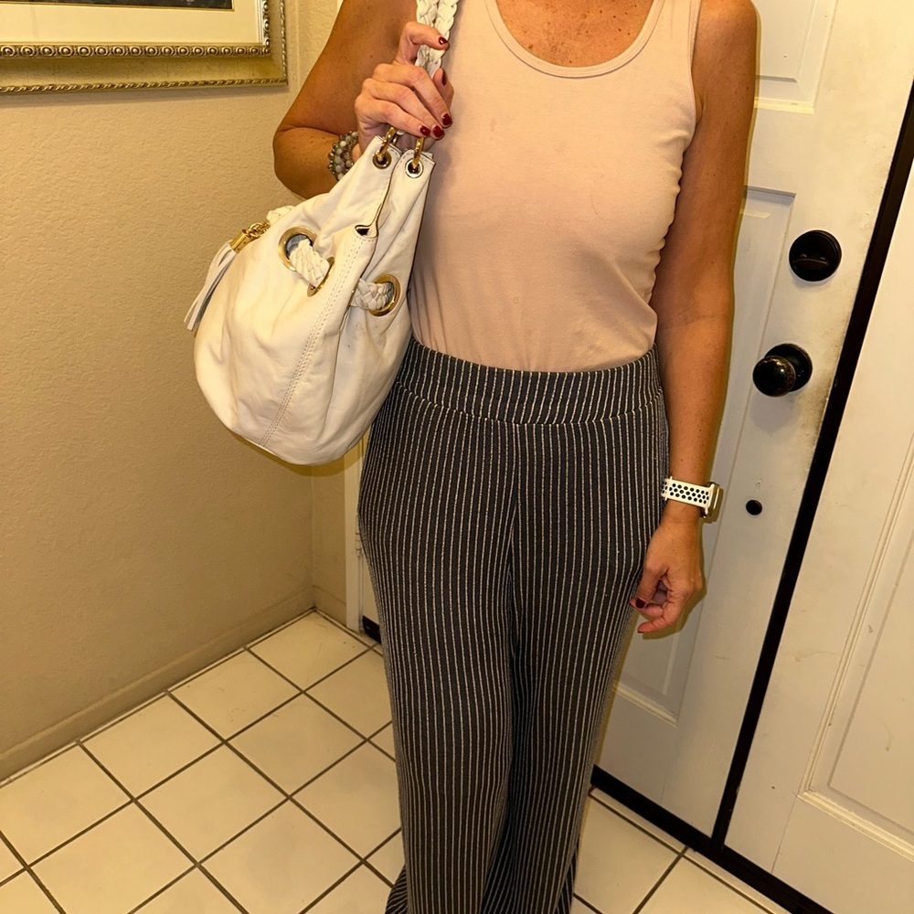 Michael Kors White Leather Hobo Bag With Braided Handle Shoulder Bag - Picture 7 of 17